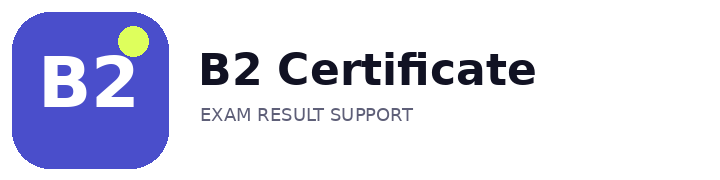 B2 — Сертифікат